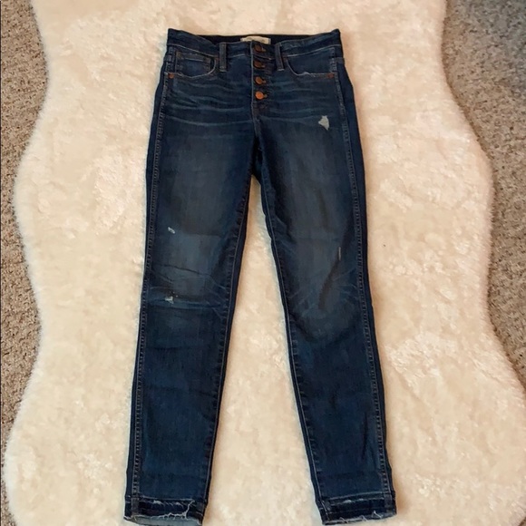 Madewell Denim - Madewell 10” High Rise Skinny Jeans Size 26